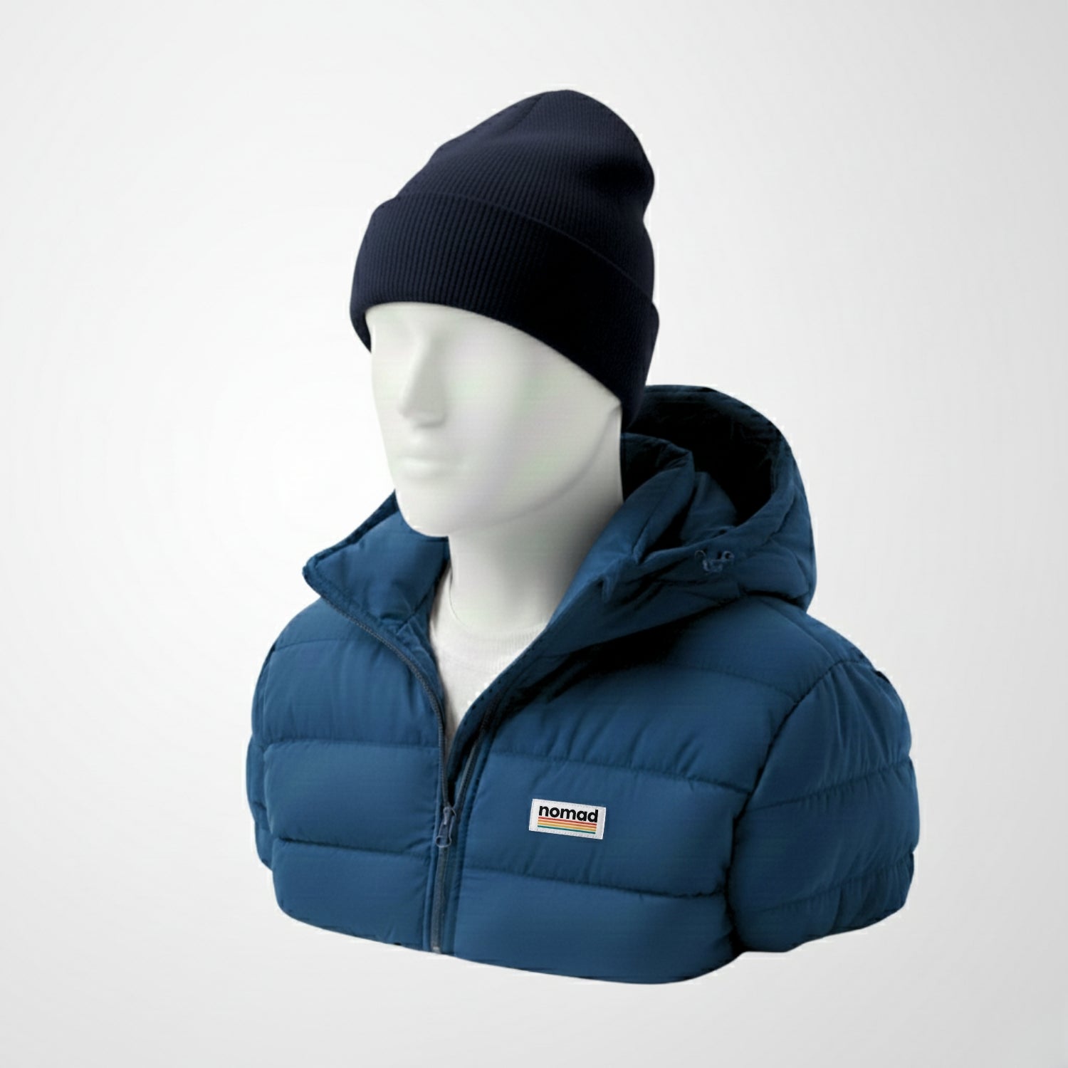 chaqueta acolchada voyager azul para hombre