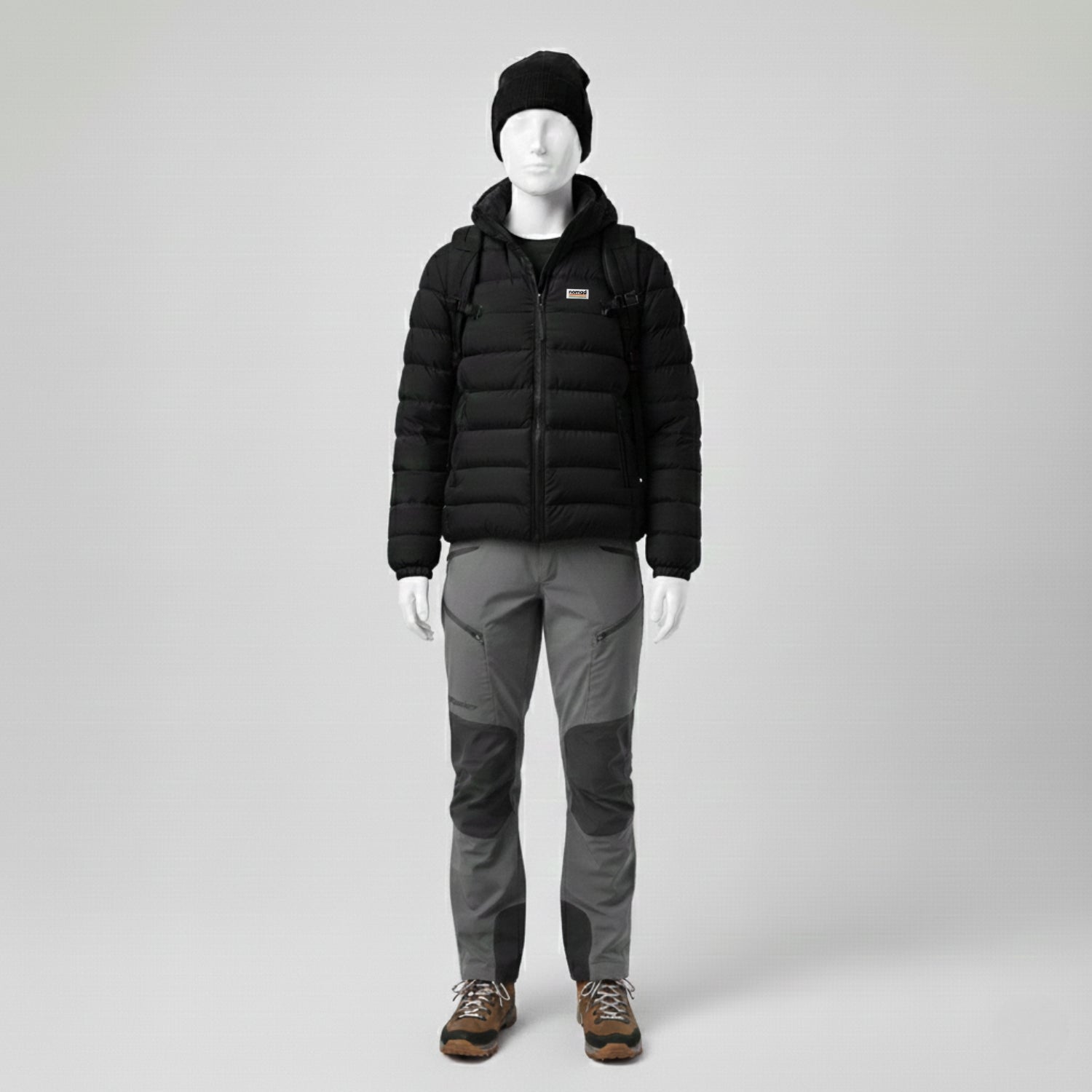 chaqueta acolchada voyager negra para hombre