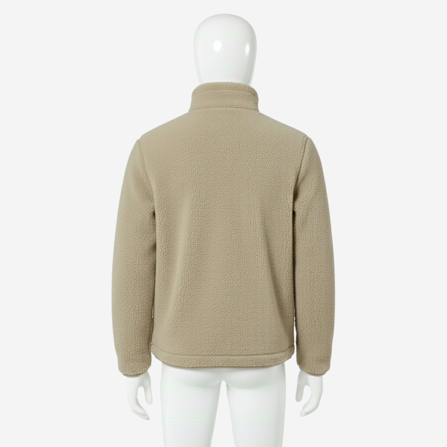forro polar brooker beige para hombre