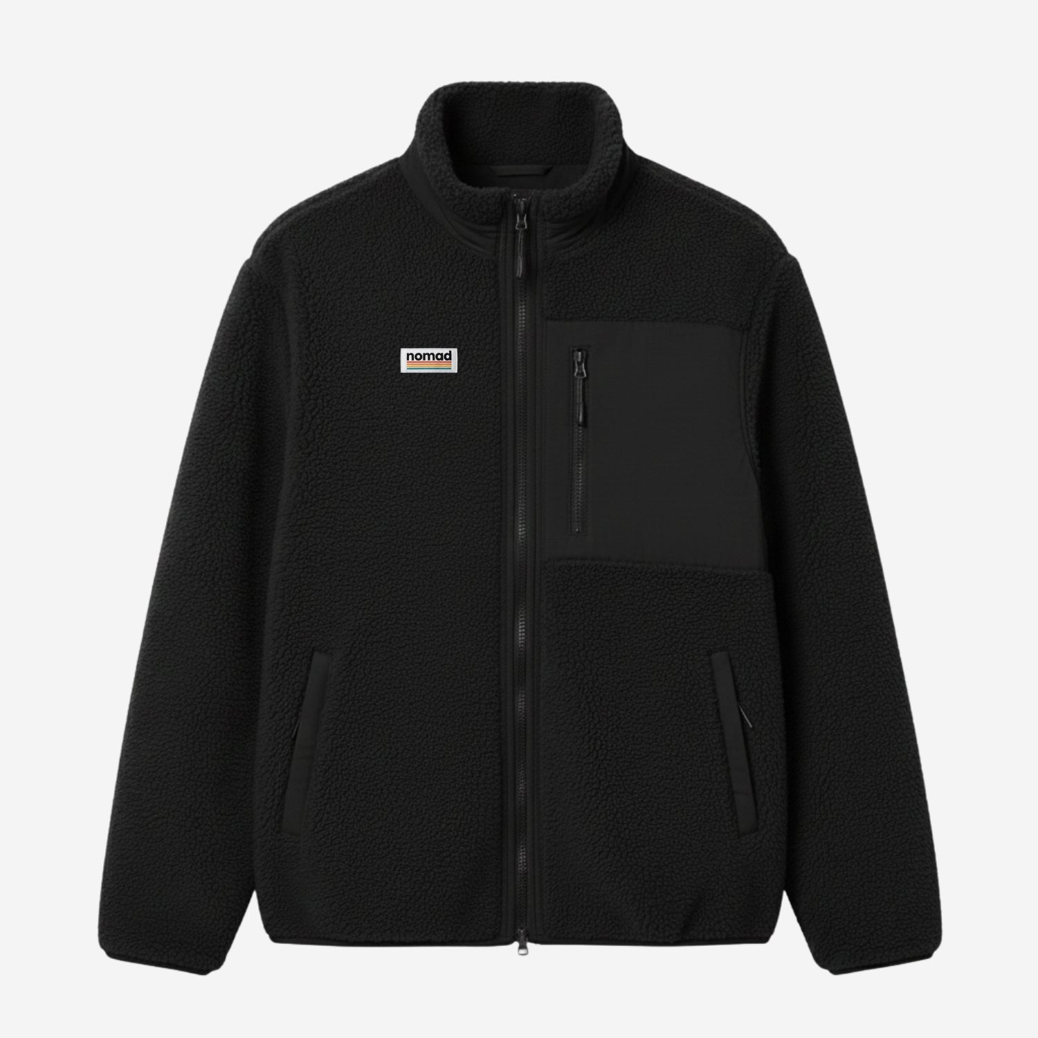 forro polar brooker negro para hombre