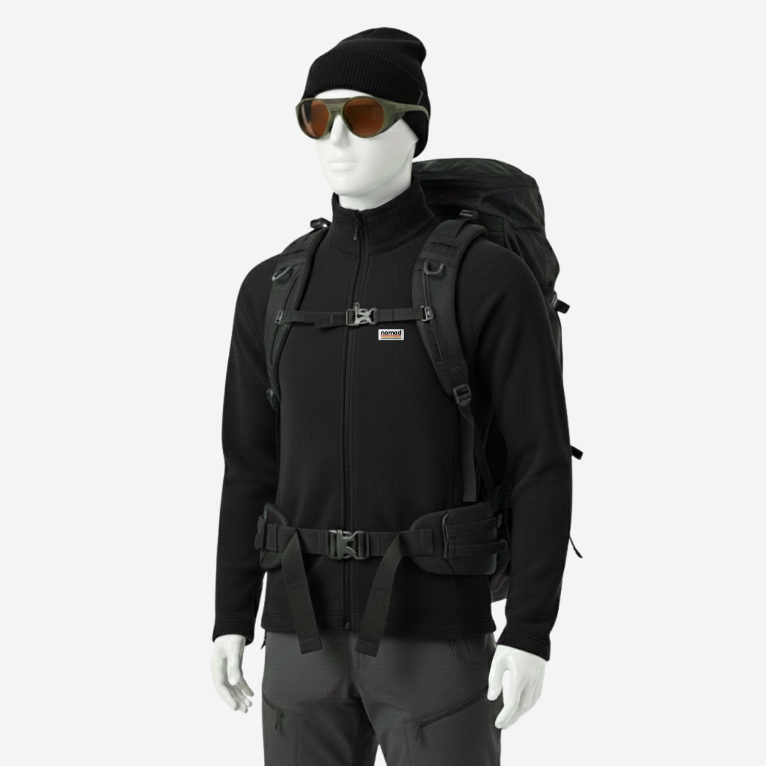 forro polar guider negro para hombre