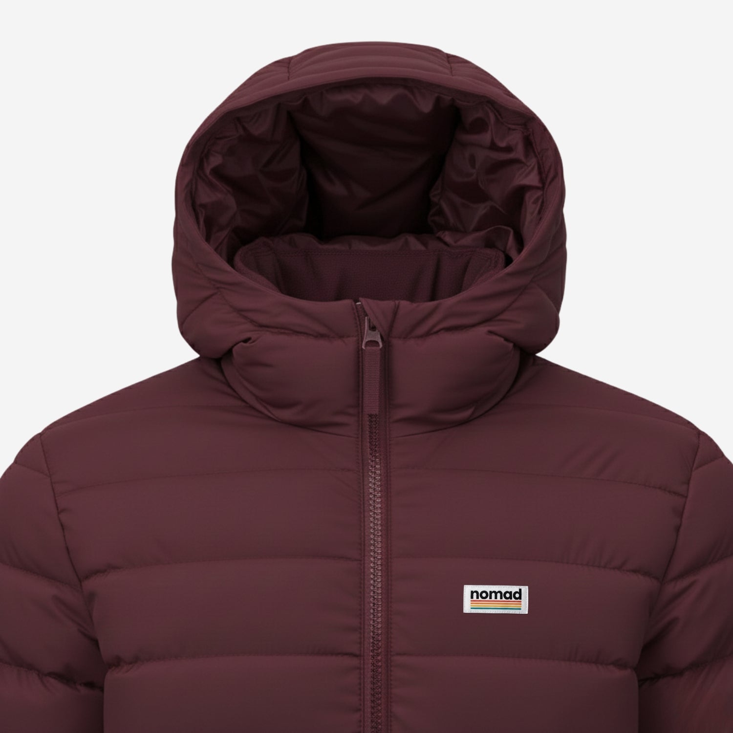 chaqueta acolchada voyager granate para hombre