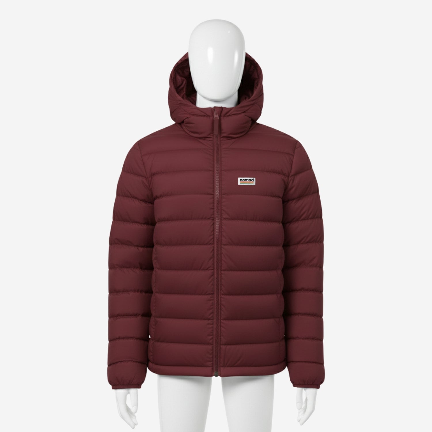 chaqueta acolchada voyager granate para hombre