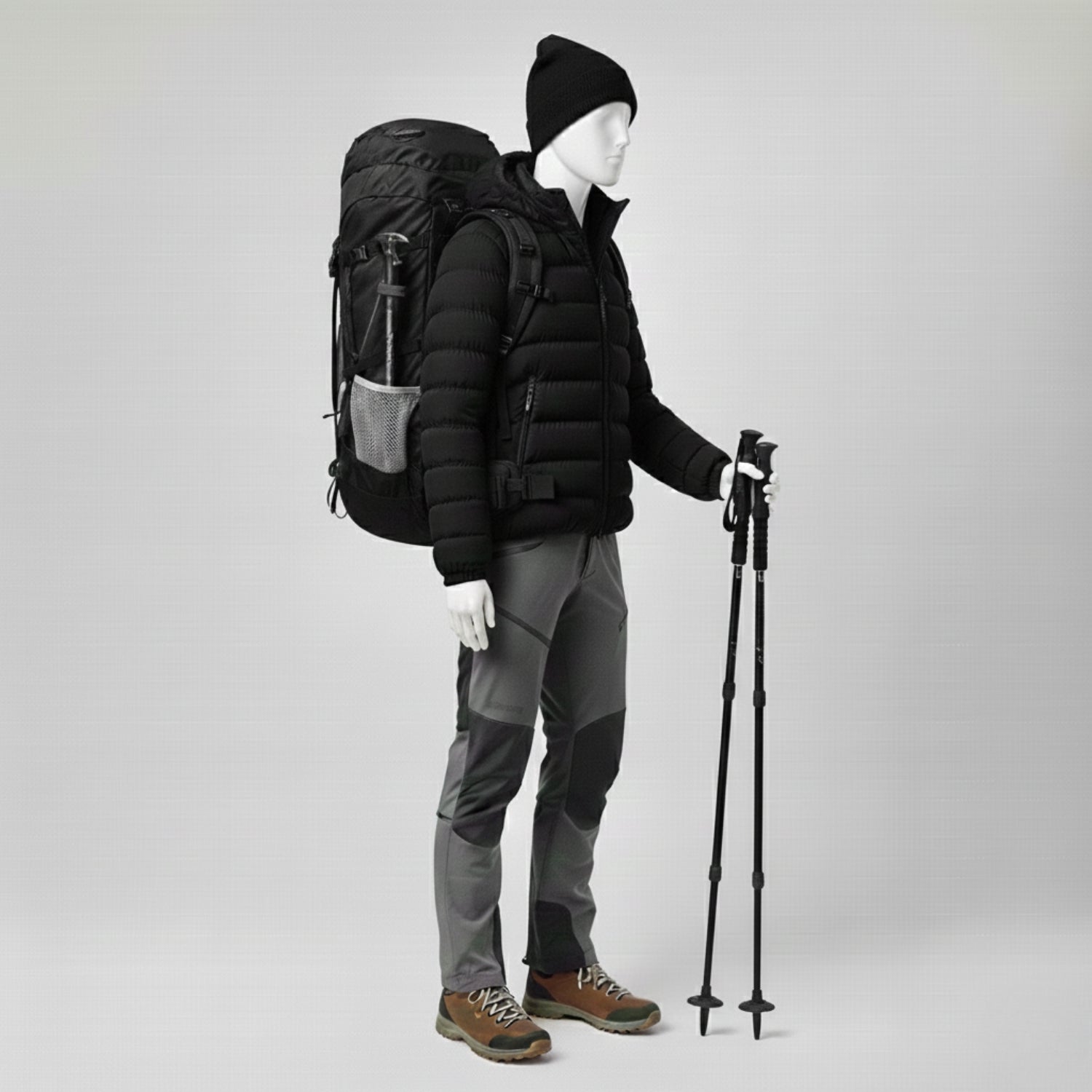 chaqueta acolchada voyager negra para hombre