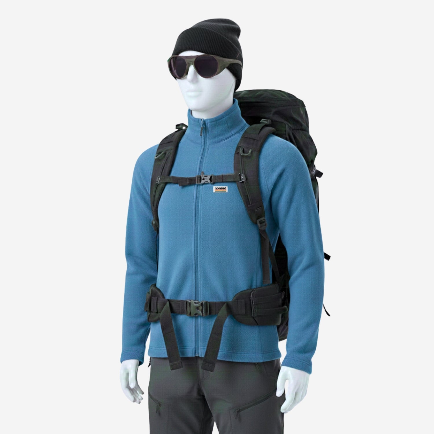 forro polar guider azul para hombre