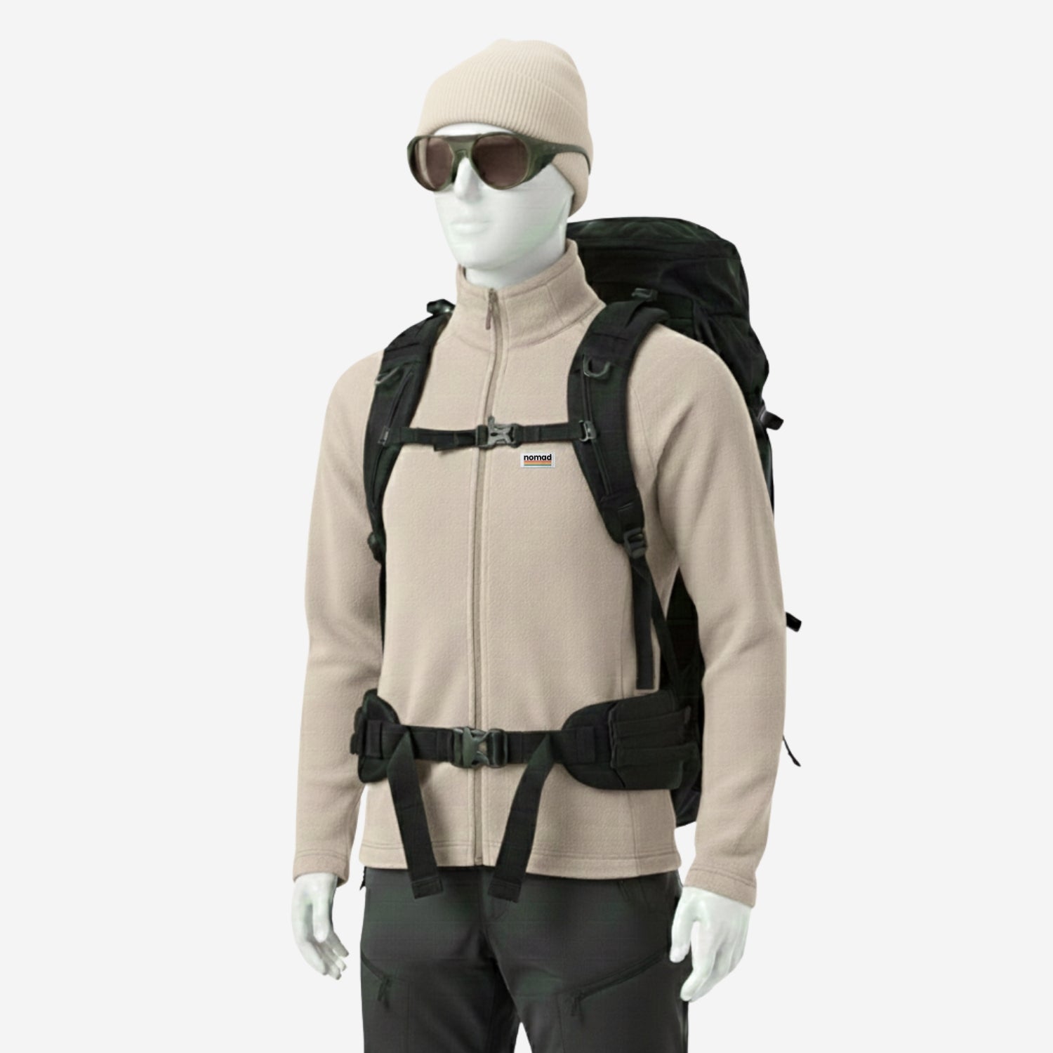 forro polar guider beige para hombre