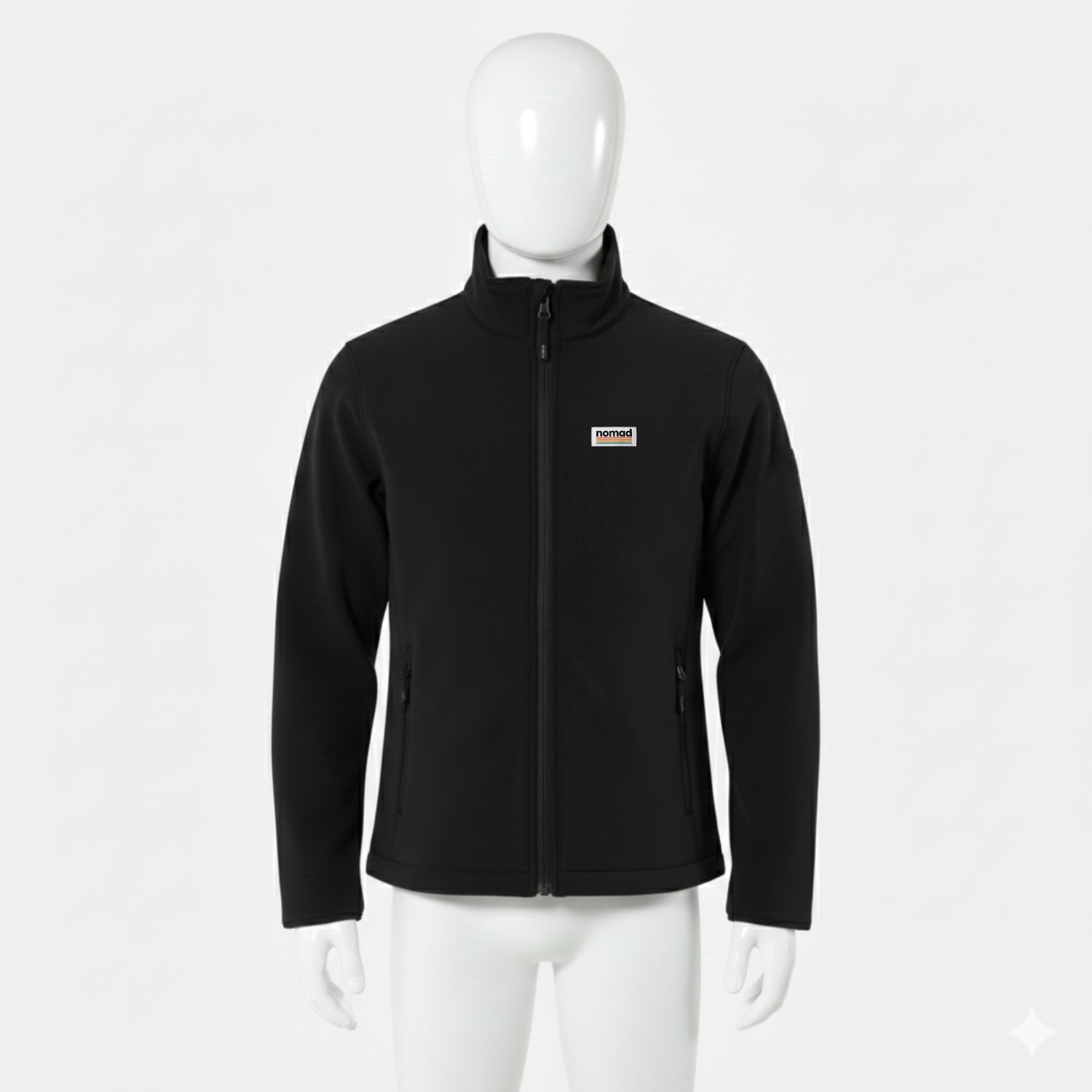 chaqueta softshell navigator negro para hombre